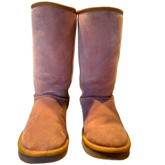 Ugg Classic Tall Tan Sheepskin & Wool Boots - Picture 4 of 13
